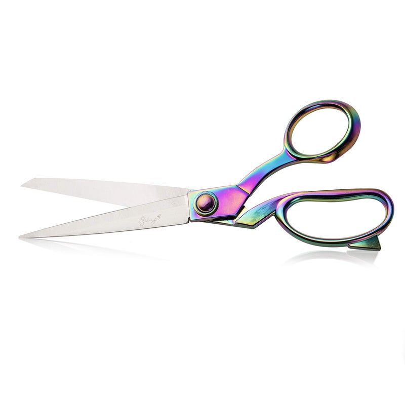 eZthingsÂ® Professional 8" Heavy Duty Gold Scissors for Leather arts and crafts