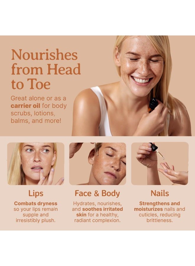 Bella Terra Oils Organic Sweet Almond Oil 16oz - Purity Meets Luxury with Almond's Vitamin B & Minerals, Cold-Pressed Elixir for Mesmerizing Skin - Image 5