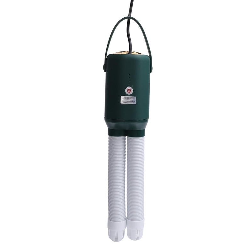 Portable Shoe Sock Dryer 2 Drying Ways 4 Speeds Lightweight Travel ABS Material Green - Image 4