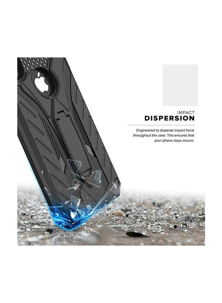 Bills iPhone X Premium Armor Case Built-In Kickstand - Military-Grade Shockproof Protective Cover with Reinforced Corners (Black) - Image 3