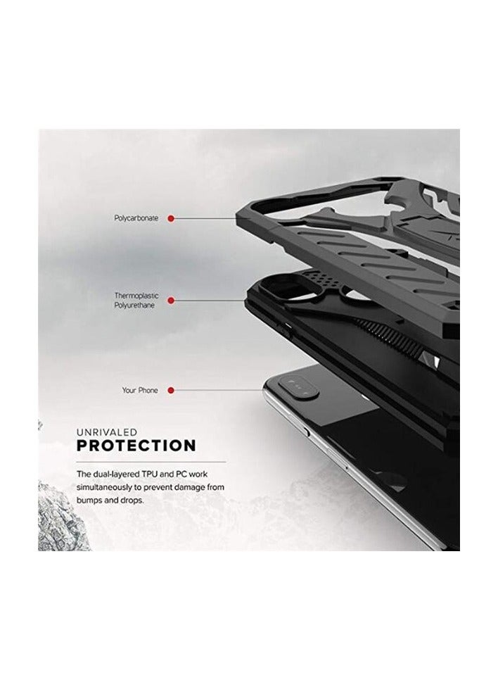 Bills iPhone X Premium Armor Case Built-In Kickstand - Military-Grade Shockproof Protective Cover with Reinforced Corners (Black) - Image 4