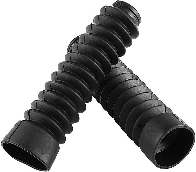 Fydun Motorcycle Front Fork Cover 2pcs 205x42mm Rubber Shock Gaiters Boot (Black) - Image 2