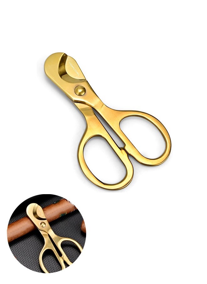 Cigar Luxury feeling Stainless Steel Cutter 0.12kg Gold  - Image 1