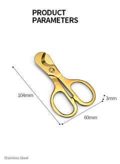 Cigar Luxury feeling Stainless Steel Cutter 0.12kg Gold  - Image 3