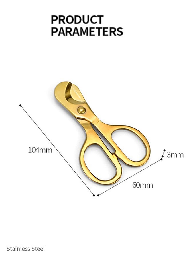 Cigar Luxury feeling Stainless Steel Cutter 0.12kg Gold  - Image 3