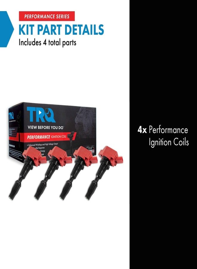 TRQ Ignition Coil Set Compatible with 86-05 Buick 87-99 Cadillac 87-05 Chevrolet 94-03 GMC 91-00 Isuzu 86-04 Oldsmobile Pontiac - Image 2