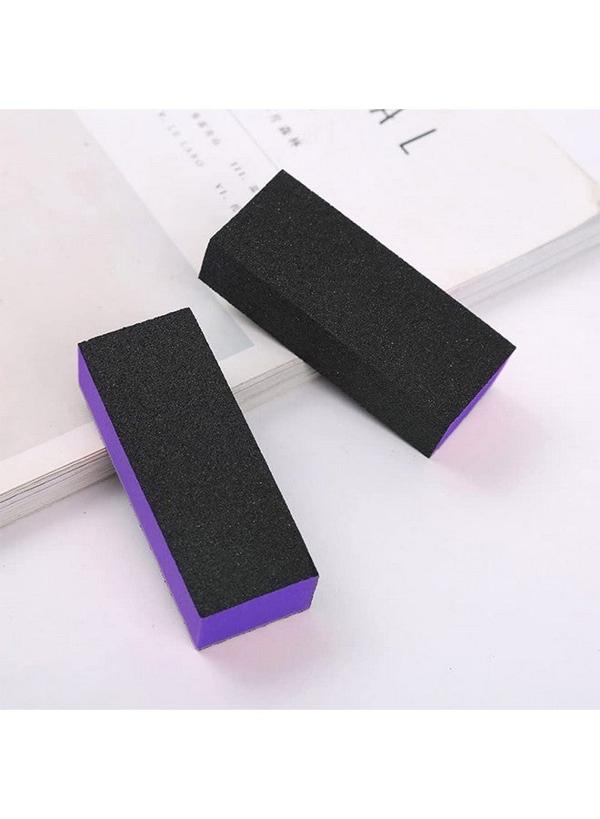 SKYPIA Nail Buffer 3 Sided Blocks Sanding Buffing Grinding Polisher File Shine Nail Art Pedicure Manicure Tool Acrylic Nail Kit Manicure Set Nail Buffer Block (2 Pcs) (Purple) - Image 5