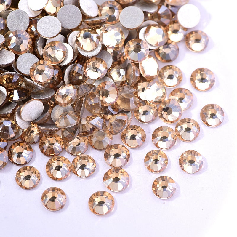 Decorative Rhinestones Flatback Crystals Accessories P22 gold champagne 