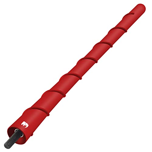 ONE250 8" inch Spiral Flexible Copper Core Antenna, Compatible with All Dodge RAM Trucks (RAM 1500, RAM 2500 or RAM 3500 1994-2024) - Designed for Optimized FM/AM Reception (Red) - Image 1
