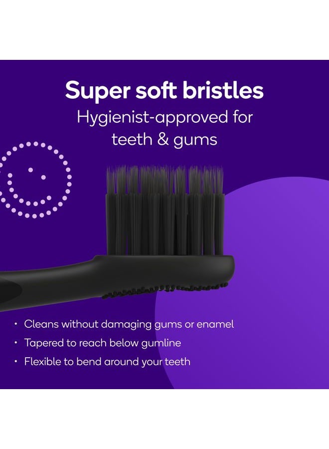BURST Genuine Replacement Heads for Original Sonic Electric Toothbrush (Black/3 Pack) | Ultra Soft Bristles for a Deep Clean | Stain & Plaque Removal - Image 2