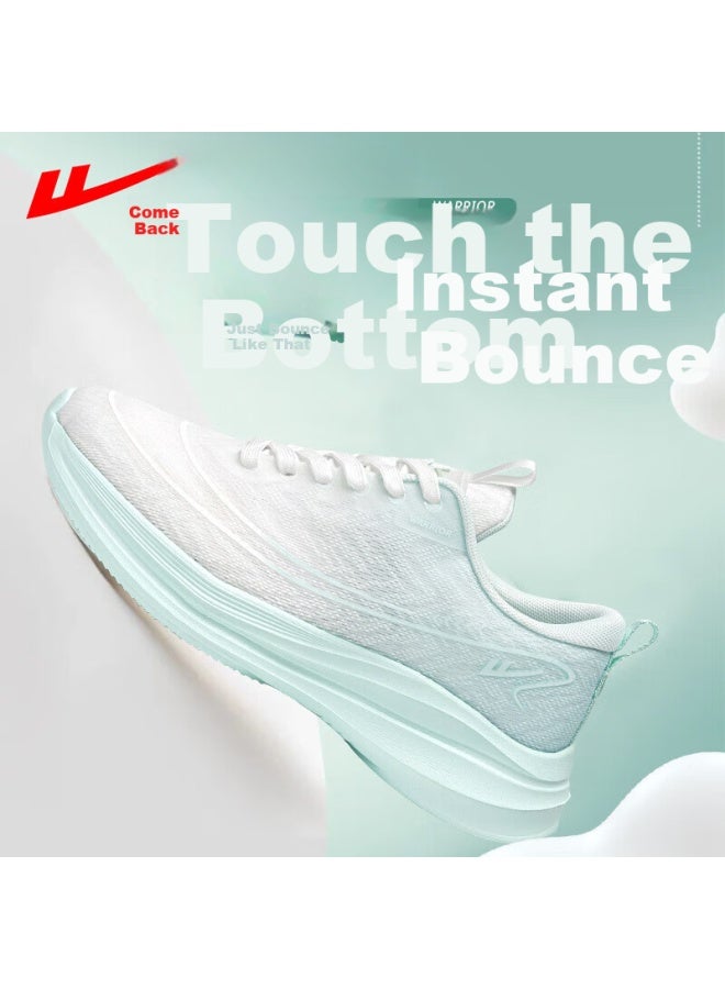 Pull Back Huili Women's Shoes, Summer Breathable Mesh Shoes, Versatile Comfortable Lightweight Soft-soled Casual Sneakers For Female Students, White And Green, Size 40 - Image 3