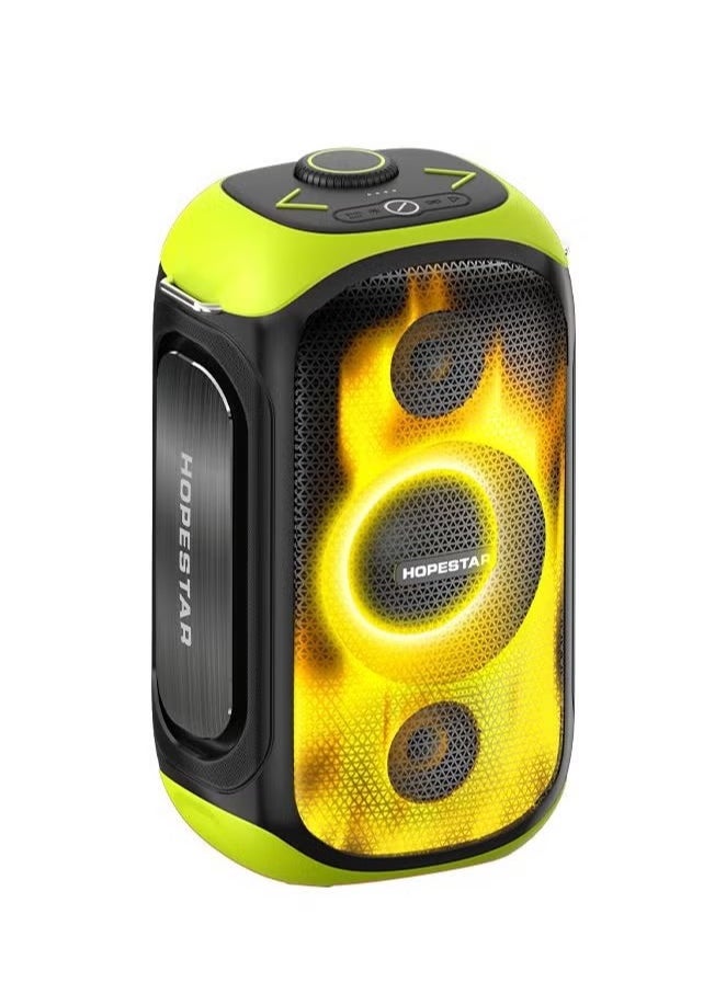 HOPESTAR 80W Wireless DJ Bass Boombox with Mic | Outdoor Waterproof Speaker, 3D Surround Sound, TWS Connectivity, RGB Light, Karaoke System & Dual Dynamic Bass for Powerful Party Music  - Image 1
