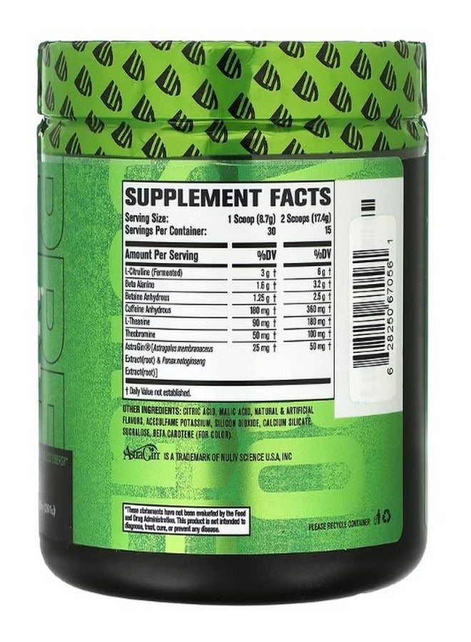 Jacked Factory Nitro Surge Pre Workout Sour Peach Rings 9.2 oz 261 g - Image 2