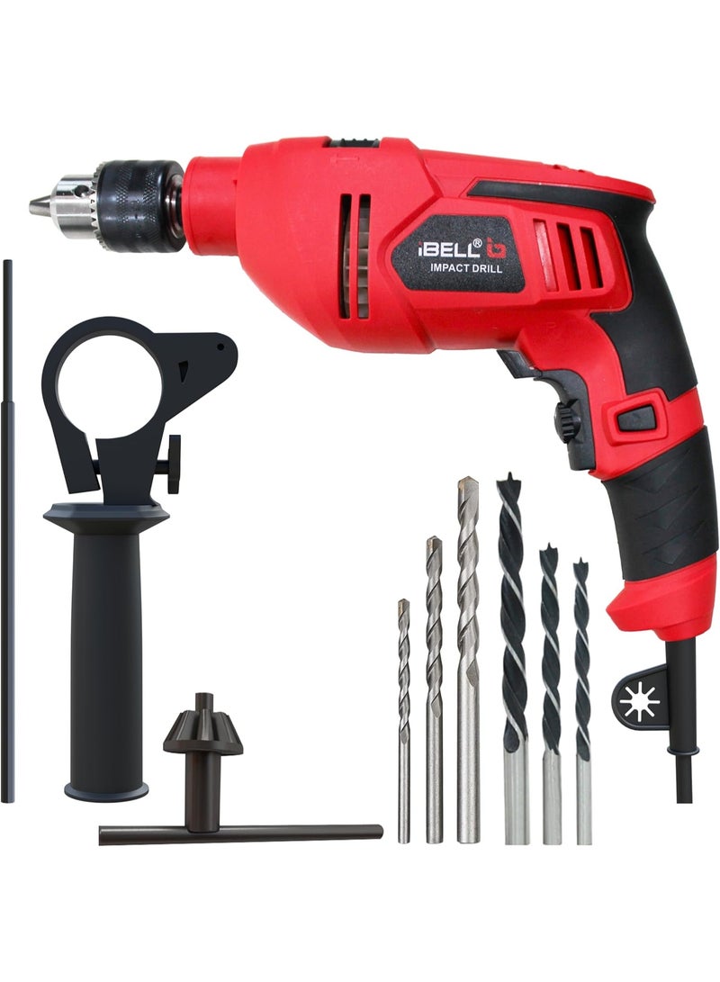 iBELL Impact Drill 750W, Copper Armature, Chuck 13mm manual, 0-2300 RPM, 2 mode selector, Forward/Reverse with variable speed - Image 1