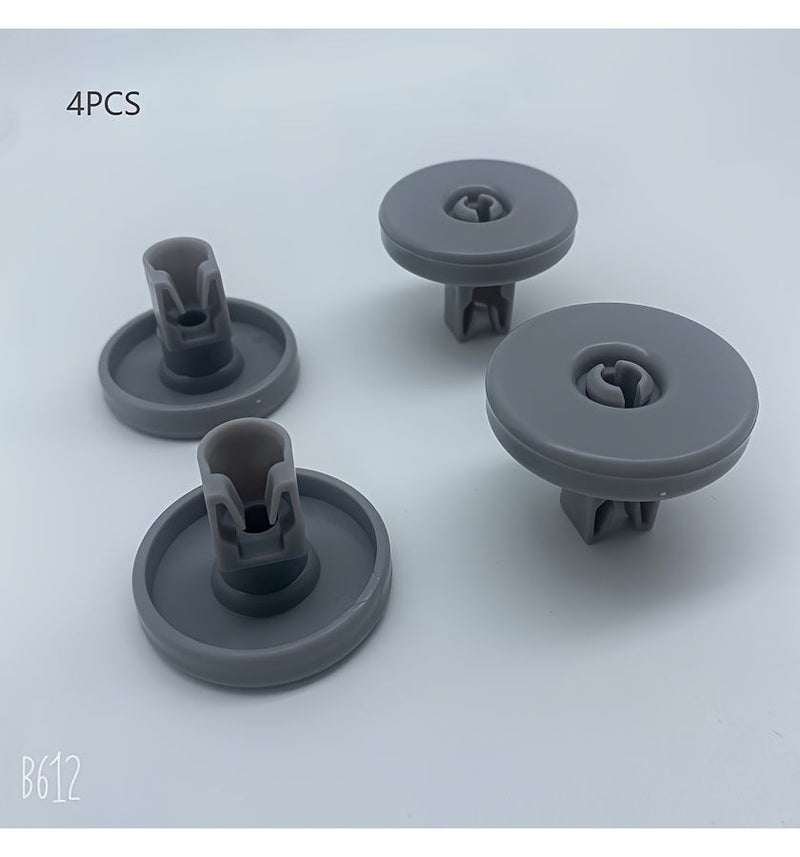 8 Pcs Grey Durable Dishwasher Replacement Wheels Flexible Lower Rack Rollers For Easy Operation And Performance Fit For Various Dishwashers - Image 4
