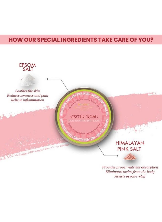 Nyassa Exotic Rose Bath Salt 220Gm - Image 5