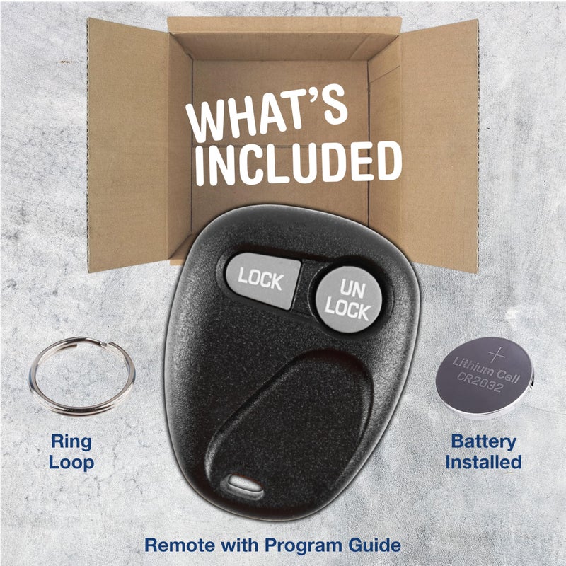 KeylessOption Key Fob Replacement for 1996 1997 1998 1999 2000 2001 2002 Buick Cadillac Chevrolet GMC Oldsmobile Pontiac Keyless Entry Remote Control, 2-Button 16245100-29 - Image 3