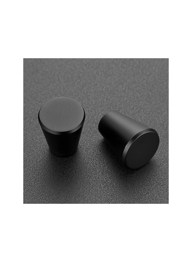 PROMASS promass Matte Black Cabinet Knobs for Dresser Drawers - Round Cupboard Knobs Black Cabinet Hardware Knobs Metal Drawer Pulls and Knobs (8packs) - Image 3