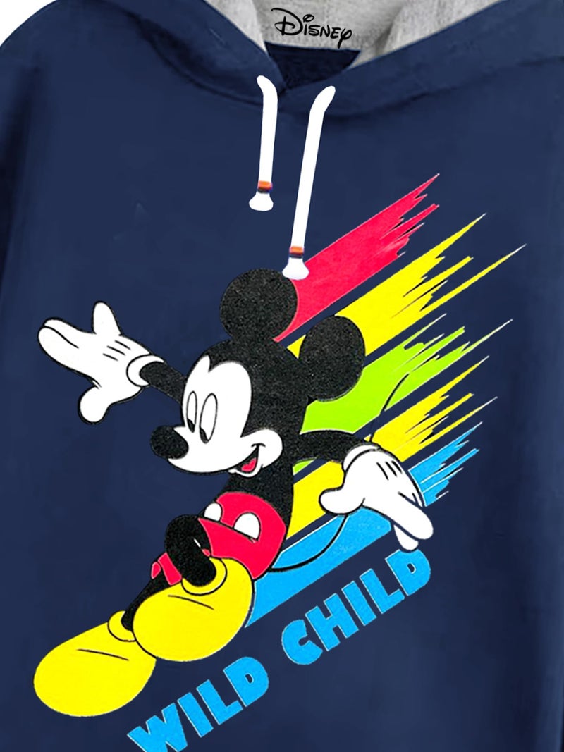 Kuchipoo Boys Cotton Blend Regular Fit Winterwear Hoodie(© Disney-HOD-212, 13-14 Years, Multi-Colored) - Image 3