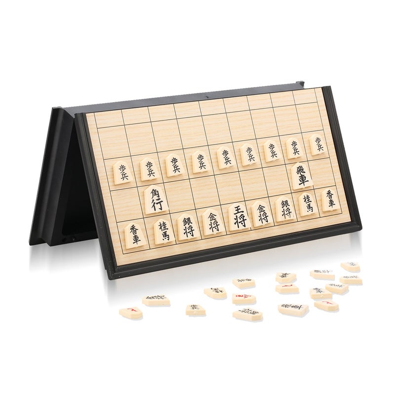 Quadpro Magnetic Japanese Shogi Board Game Set with Folding Board Classic Travel Games for Kids and Adults - Image 5