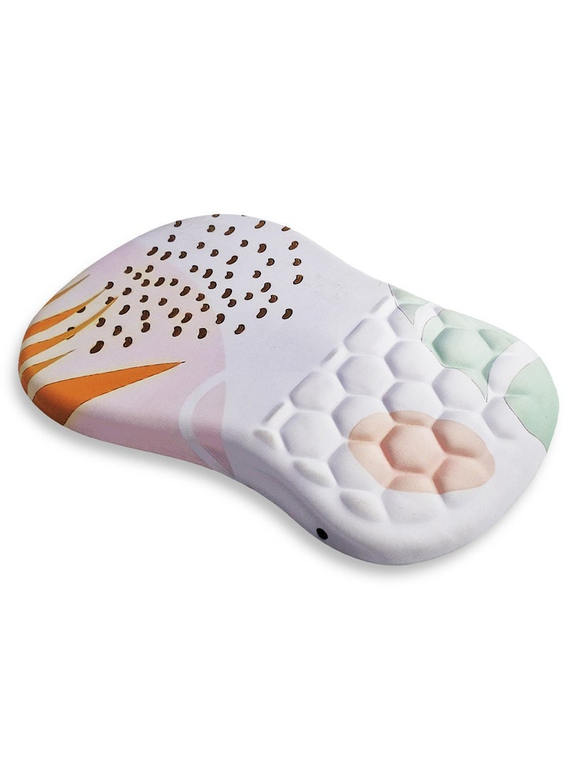 Generic - Mini Hand Mouse Pad With Gel Wrist Support Band , Cute Design HD Print Pattern Desk Mat, Extended Mouse Pad and Keyboard Mouse Pads, Waterproof Fabric Surface Mouse Pads for Office, Anti-Slip Rubber Base - Image 1