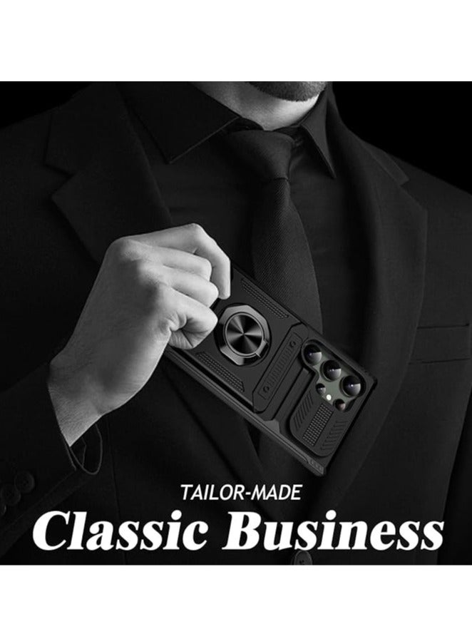 general Samsung Galaxy S24 Ultra/S24 Plus/S24 Case, Wallet Type Case, Case with Credit Card Holder and Car Retaining Ring, Magnetic Chuck Case - Image 3