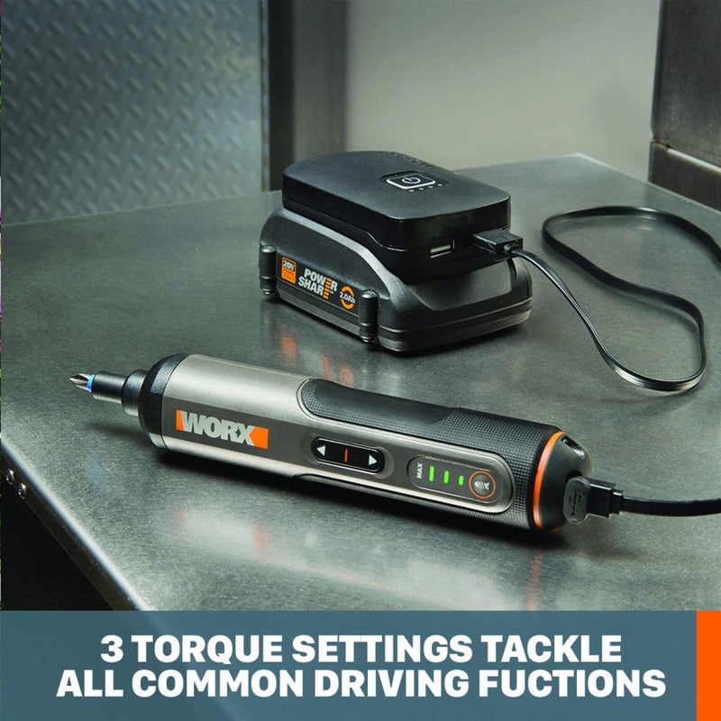 Worx WX240L 4V 3-Speed Cordless Screwdriver - Image 3