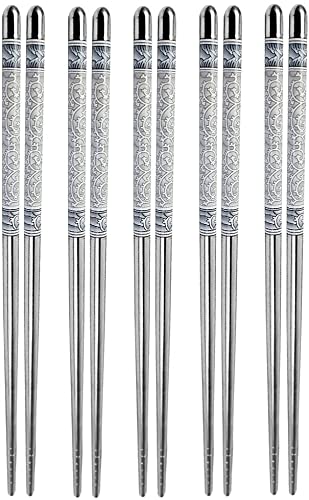 SCHUBERT Stainless Steel Round Chopstick(5pairs) - Image 1
