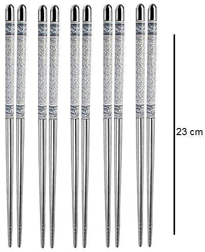 SCHUBERT Stainless Steel Round Chopstick(5pairs) - Image 3