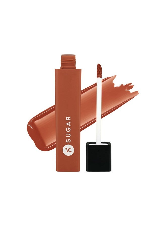 SUGAR Cosmetics زيت شفاه سكر كوزمتيكس دروب أ تينت | لامع ومُلوّن | يدوم طويلاً | مقاوم للنقل والبقع | (03 ثيرا تيراكوتا، 4 مل) - Image 1