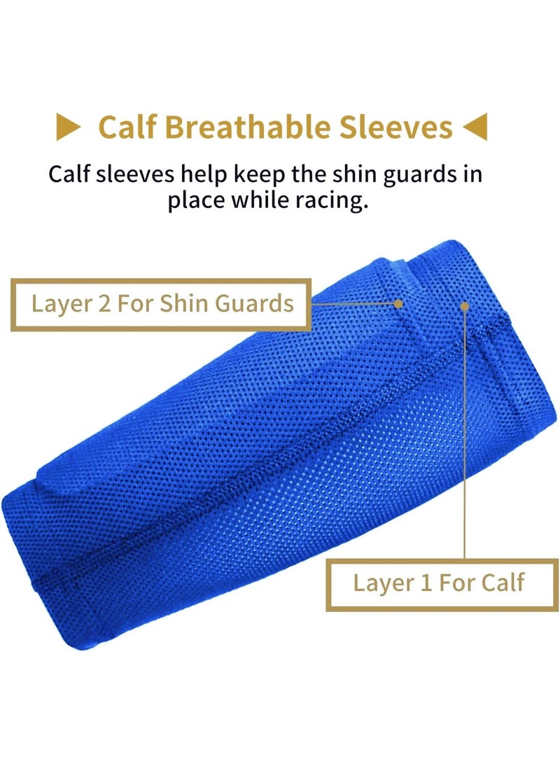 COYO Kids Youth Soccer Shin Guards, Shin Pads and Shin Guard Sleeves for 3-15 Years Old Boys and Girls for Football Games, Cushion Protection Reduce Shocks and Injuries - Image 3