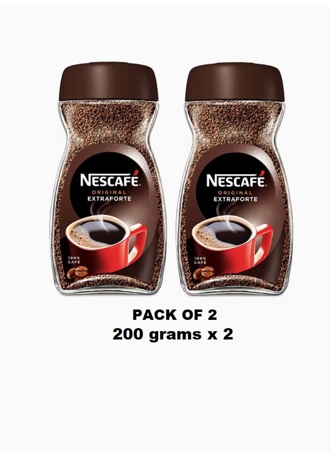 Nescafé Original Extraforte Coffee 200 grams Pack of 2 - Image 1