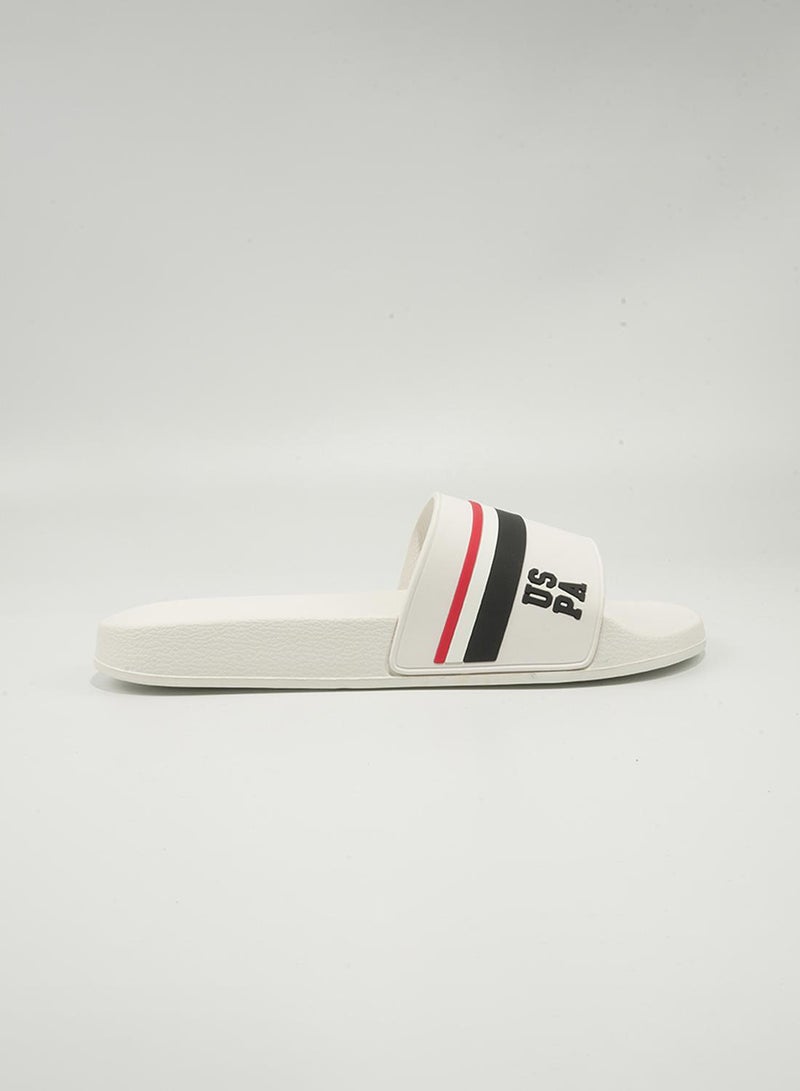 U.S. Polo Assn. أحذية شريحة مريحة غير رسمية للرجال من يو إس بولو أسن. رونا - أبيض - Image 2