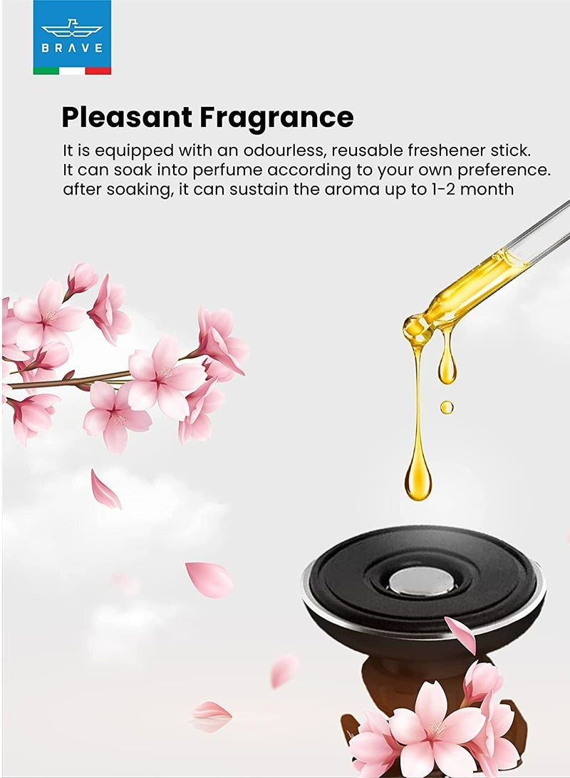 BRAVE Aromatizing Magnetic Car Air Vent Mount Mobile Phone Holder 360° Rotation Powerful Ultra Strong Perfume Fragrance Stick Compatible with all Smartphones - Image 3