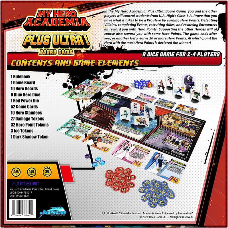 Jasco My Hero Academia Plus Ultra Board , Strategy Game for Adults & Teens | Ages 14+ | 2-4 Players | Average Playtime 30 Minutes | Made by Jasco Games - Image 2