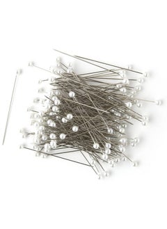 Cousin Diy White 3 Inch Floral Pins Pearlized Ball Heads 144 Pack  - Image 3
