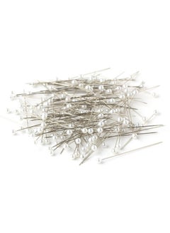 Cousin Diy White 3 Inch Floral Pins Pearlized Ball Heads 144 Pack  - Image 2