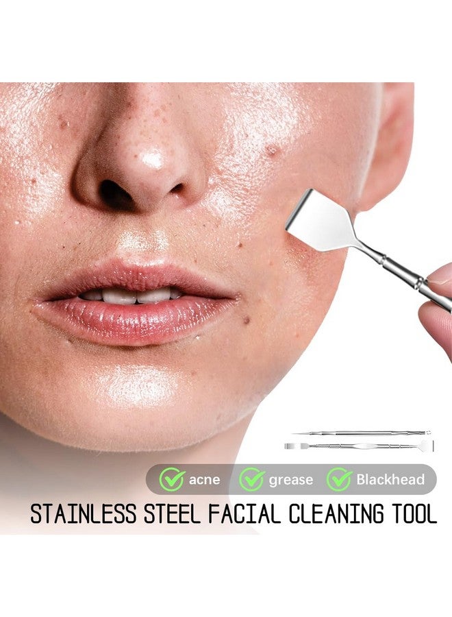 maycreate ® Pimple Remover Tool Black Heads Remover Kit, Stainless Steel Comedone Extractor & Dual Head Blackhead Removal Shovel Facial Pore Cleaning Tools For Acne, White Heads Popping - Image 2