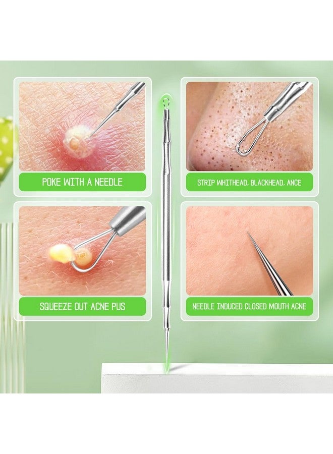 maycreate ® Pimple Remover Tool Black Heads Remover Kit, Stainless Steel Comedone Extractor & Dual Head Blackhead Removal Shovel Facial Pore Cleaning Tools For Acne, White Heads Popping - Image 4