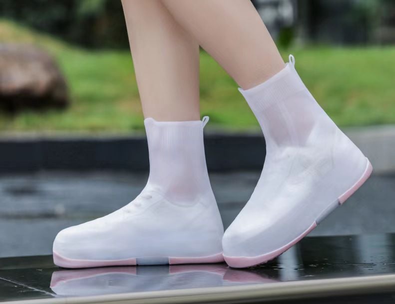 Rainproof Shoe Cover Waterproof Repeated Use Children'S Non-Slip Thickened Wear-Resistant Portable Silicone Riding Shoe Cover For Women Mountain Climbing Travel - Image 1