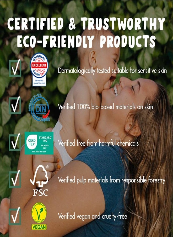 Eco by Naty Eco-Friendly Baby Diapers - 100% Plant-Based Materials on Skin, Soft, for Sensitive Skin & Super Absorbent (Size 3, 100 Count) - Image 4