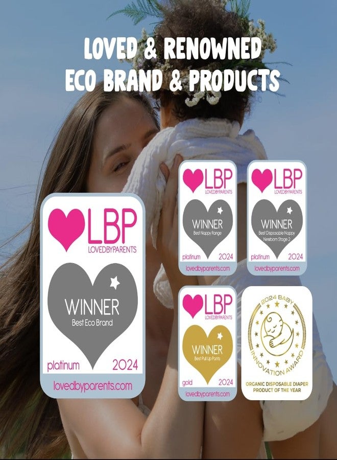 Eco by Naty Eco-Friendly Baby Diapers - 100% Plant-Based Materials on Skin, Soft, for Sensitive Skin & Super Absorbent (Size 3, 100 Count) - Image 5