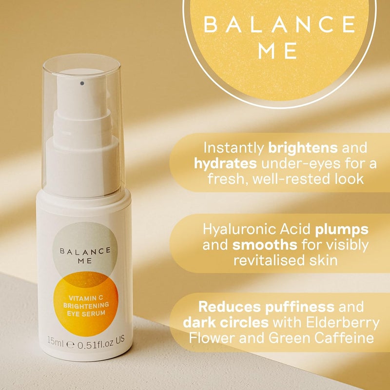 Balance Me Supercharged Radiant Skin Duo Skincare Gift Set for Women Includes AHA Glow Mask Vitamin C Serum Eye Serum - Image 2