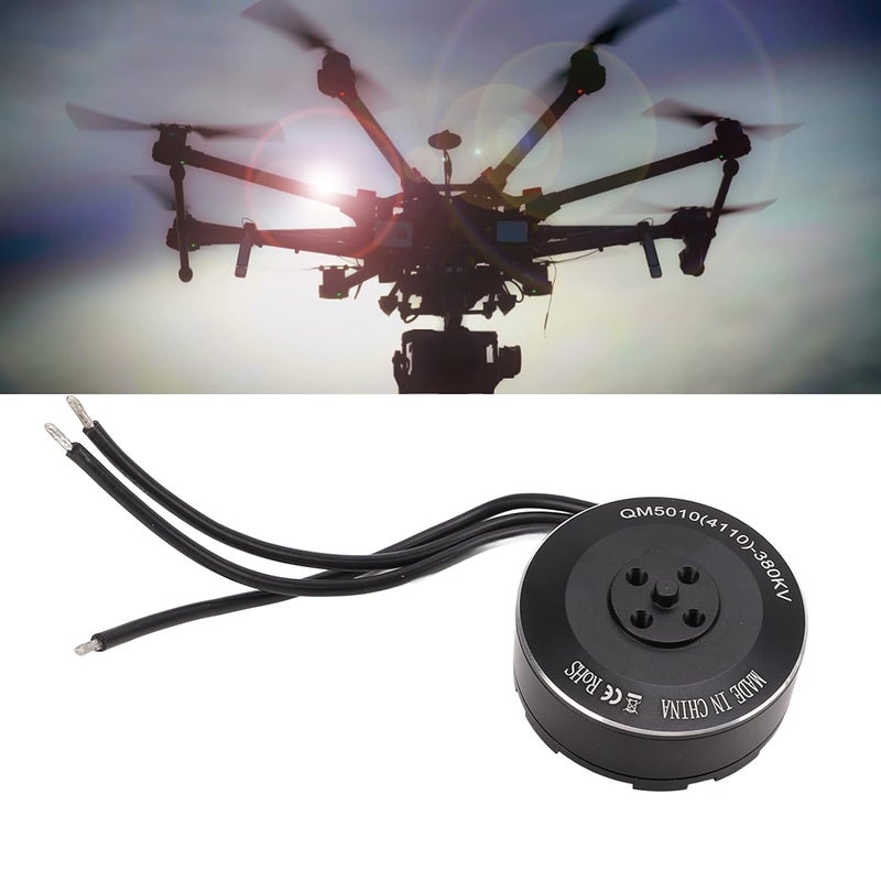 Multi Axis Disc Motor Brushless 380KV, QM5010 Aluminum Alloy for Model Aircraft - High Power Performance, Efficient Heat Dissipation, Durable Construction (CW) - Image 2