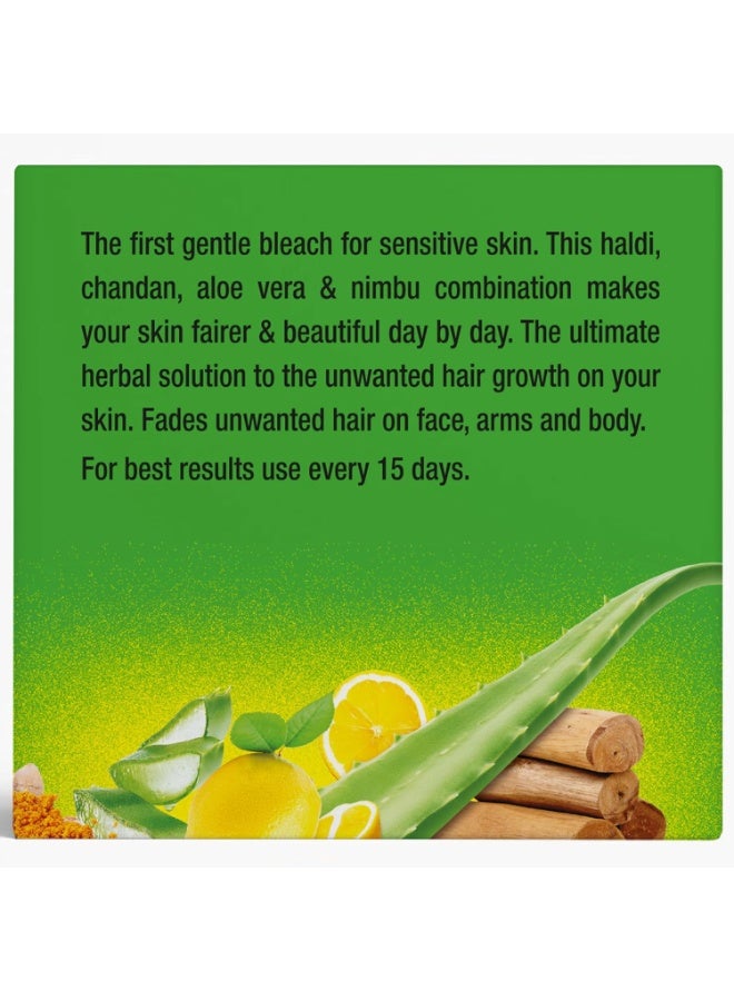 Olivia Herb Bleach For Sensitive Skin 60G Brighter ,Fair & Glowing Skin With Herbal Extract Haldi, Chandan, Aloe Vera And Nimbu - Image 2