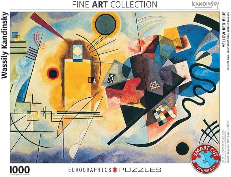 EuroGraphics Gelb Rot Blau by Kandinsky 1000 Piece Puzzle - Image 3