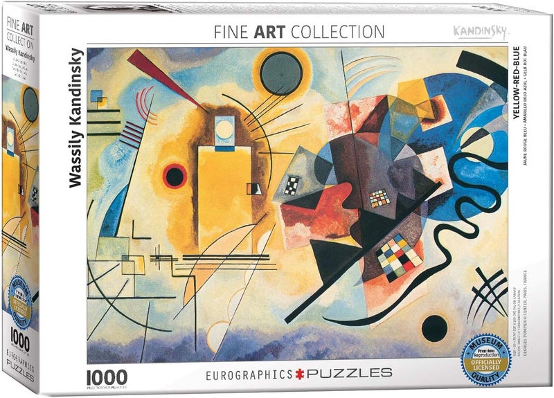EuroGraphics Gelb Rot Blau by Kandinsky 1000 Piece Puzzle - Image 1