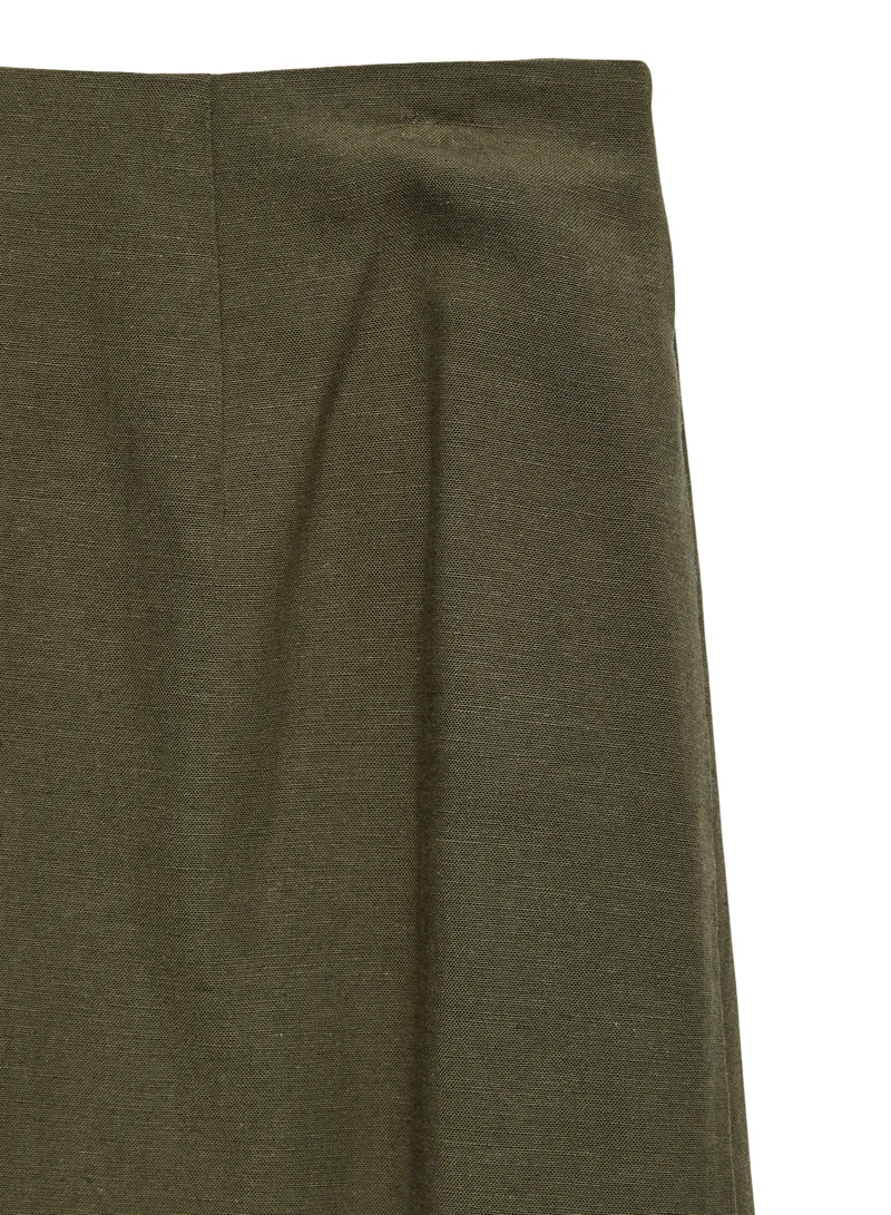 Vero Moda  High Waist Side Slit Skirt for Women | Best Price UAE
