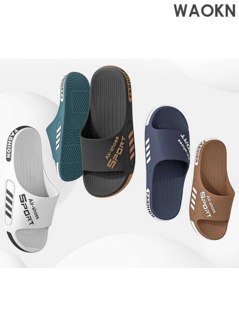 دبليو أيه أو كي أن نعال رجالية زرقاء: نعال منزلية، صنادل للاستحمام، وللاستخدام الخارجي على الشاطئ. نعل سميك وخفيف الوزن يوفر راحة فائقة. تصميم مانع للانزلاق يضمن السلامة على الأسطح المبللة. تصميم سهل الارتداء، مظهر عصري. مثالي للمنزل، للاستحمام، الشاطئ، أو للنزهات غير الرسمية - يجمع بين الراحة والثبات والأناقة في آن واحد. - Image 3