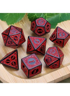 Dnd Polyhedral Dice Set For Dungeons And Dragons Rpg Mtg Role Playing Table Games-With 1 Dice Pouch (Red Engraved Dice) - pzsku/ZA287C22C5CA92C2747B6Z/45/_/1733730074/cf9ff895-0dc3-4f61-b168-791dda0059dc